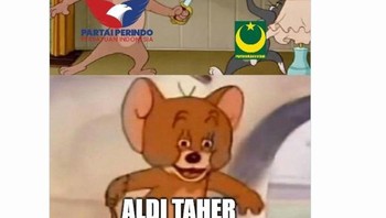 Dua partai rebutan Aldi Taher. Foto: Twitter