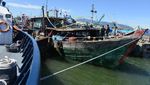 Penampakan Kapal Pukat yang Ditangkap di Laut Aceh