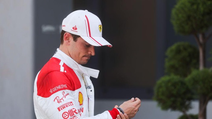 Charles Leclerc of Ferrari is seen after the qualifying ahead of the F1 Grand Prix of Monaco at Circuit de Monaco on May 27, 2023 in Monte-Carlo, Monaco. (Photo by Beata Zawrzel/NurPhoto via Getty Images)