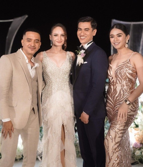 Desak Putri Ariani Gorda, Master Ceremony (MC) resepsi pernikahan Enzy Storia dan Maulana Kasetra. (IST)