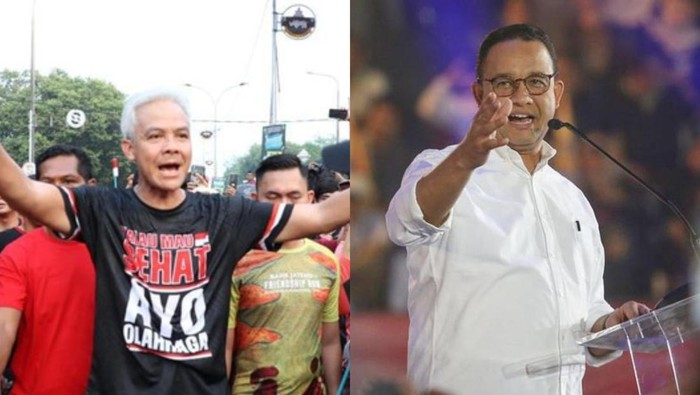 Ganjar Pranowo dan Anies Baswedan (Kolase oleh detikcom)