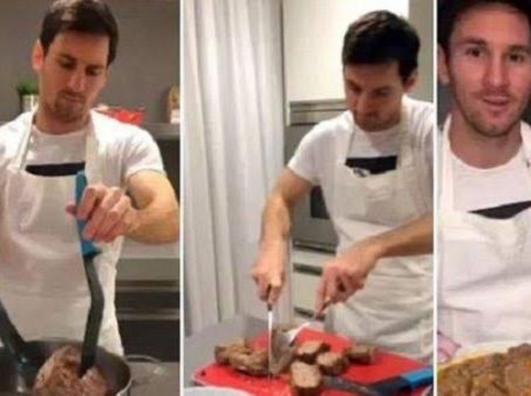 Keren! Lionel Messi Jago Panggang Daging hingga Masak Steak