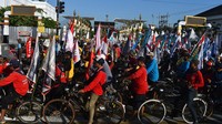 Gowes bareng ini digelar bersamaan dengan Munas V Komunitas Sepeda Tua Indonesia (Kosti) 2023.  