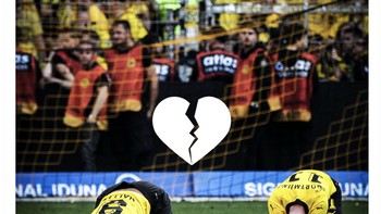 Dortmund benar-benar menyia-nyiakan peluang mereka juara sejak tahun 2012 di laga akhir. Foto: Twitter