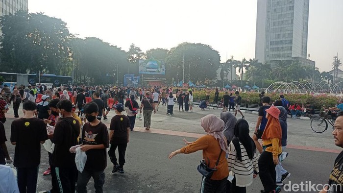 Suasana CFD Jalan Sudirman-Thamrin Jakarta Pusat