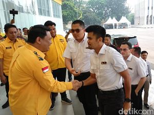 UMNO Malaysia Sambangi Angkatan Muda Partai Golkar, Disambut Marawis