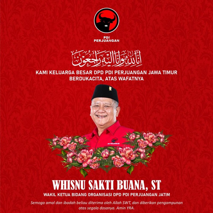 Whisnu Sakti Buana meninggal