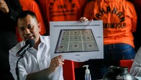 Salah satu barang bukti yang diamankan adalah gorden 2x3 meter untuk media resapan sabu.   