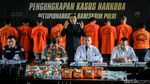 Bareskrim Rilis Kasus Sabu-Ekstasi, Belasan Tersangka Dipamerkan