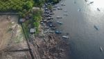Foto Udara Kawasan Mangrove yang Rusak di Bengkulu