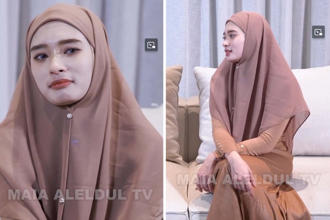 Wanita kelahiran 19 Februari 1993 itu menuturkan keputusannya sudah bulat dan secara sadar untuk membuka cadar. Dengan mengucap Bismillah, saya pakai (cadar) karena Allah, saya buka juga karena Allah, ungkap Inara Rusli saat ditemui di kawasan Jakarta Selatan, Kamis (18/5/2023). Ia pun sempat meneteskan air mata saat ingin melepas cadarnya itu.  Foto: Dok. Instagram @mommy_starla.