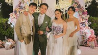 Vidi Aldiano dan Sheila Dara Aisha menghadiri pesta Jessica Mila dan Yakup Hasibuan di Bali. Foto: dok. Instagram