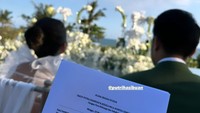 Kaka ipar Jessica Mila mengunggah momen ibadah syukur yang digelar untuk Jessica Mila dan Yakup Hasibuan di Bali. Foto: dok. Instagram