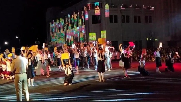 Kementerian Pendidikan, Kebudayaan, Riset, dan Teknologi (Kemendikbudristek) menggelar Karnaval Merdeka Belajar di Nol Kilometer Kota Jogja.