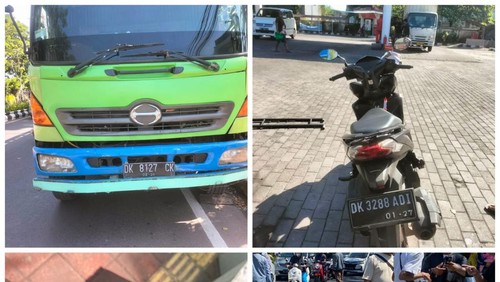 Kecelakaan lalu lintas di Jalan Bypass Ngurah Rai, tepat di depan Pura Dalem Penataran Suwung, Desa Adat Kepaon, Kecamatan Denpasar Selatan, Kota Denpasar, Senin, (29/5/2023) sekitar pukul 13.00 Wita.