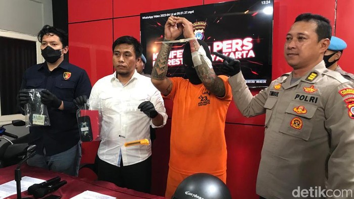 Polresta Jogja gelar jumpa pers kasus hoax korban klithih, Senin (29/5/2023).