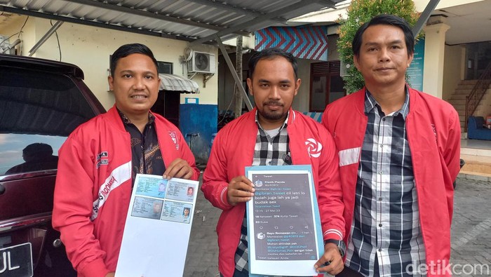 PSI Solo adukan akun Twitter penghina Selvi Ananda ke Polresta Solo, Senin (29/5/2023).