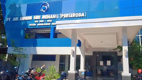Kantor PT Air Minum Giri Menang (AMGM) di Mataram.
(Helmy Akbar/detikBali)