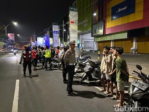 Cegah Balap Liar di Gresik, Polisi Razia Puluhan Motor Bodong