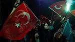 Warga Turki Sambut Kemenangan Erdogan