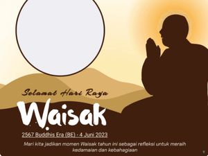 10 Twibbon Hari Raya Waisak 2025 Terbaru dengan Desain Menarik, Gratis!