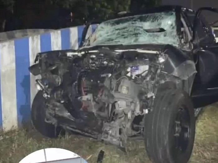 Angela Lee kecelakaan mobil.