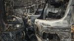 Belasan Bajaj Hangus Terbakar di Duren Sawit
