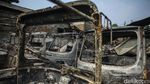 Belasan Bajaj Hangus Terbakar di Duren Sawit