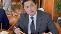 Mampir ke restoran Sushi Samba di Doha, Qatar, Erick Thohir cicip menu spesial. Ada olahan ikan gindara yang katanya nikmat. Foto: Instagram erickthohir