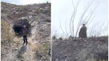 Ada sesosok di atas bukit. Foto: Reddit