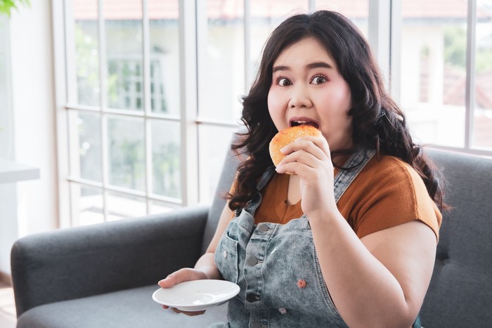 Ilustrasi Makan Junk Food
