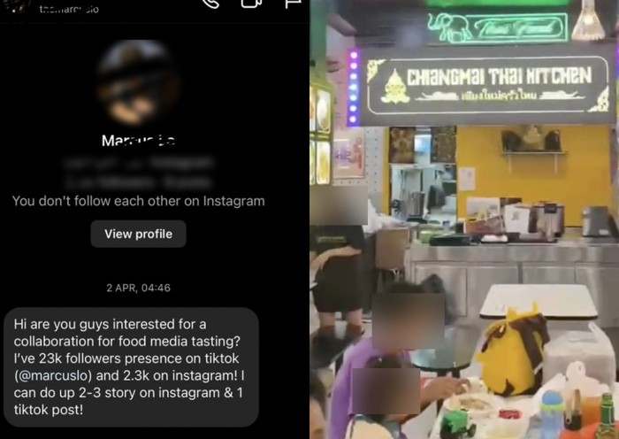 Influencer dituduh hanya ingin makan gratis