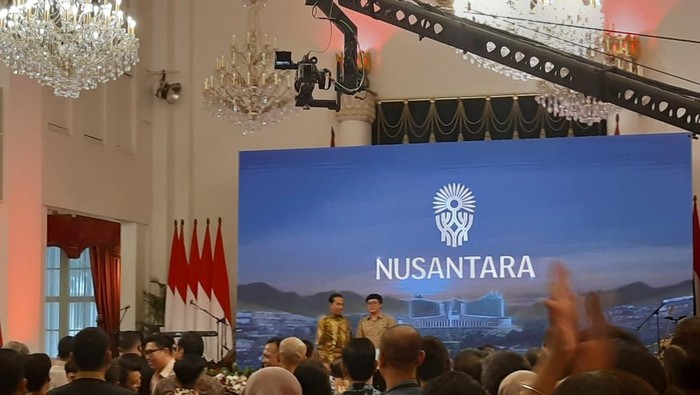 Jokowi Luncurkan Logo IKN Nusantara (Vino-detikcom)
