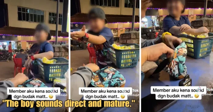 Jual Buah Mangga, Bocah Ini Bikin Pembeli Terhibur dengan Gaya Jualannya