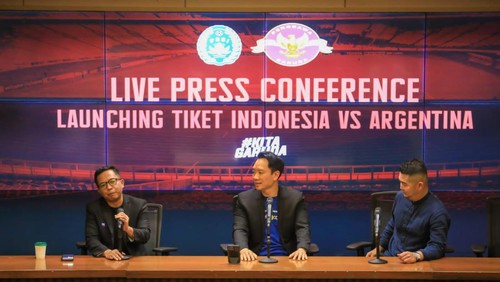 Launching Tiket Indonesia vs Argentina