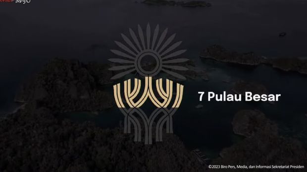 Logo Nusantara yang terpilih bertema pohon hayat dari desain Aulia Akbar, Istana Negara, 30 Mei 2023. (Tangkapan Layar Youtube Sekretariat Presiden)