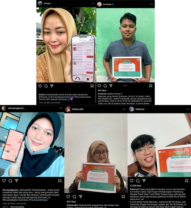 Menang Flash Sale Rp 1, Kelima Pemenang Terima Agya dari Shopee