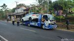 Penampakan Mobil Wabup Pangandaran yang Terlibat Tabrakan Beruntun