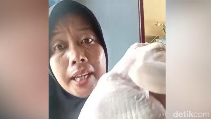 Penjual ayam guling yang dituding menjual ayam tiren di Asahan, Sumut.