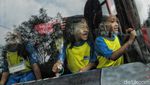 Serunya Anak-anak TK jadi Petugas Pemadam Kebakaran
