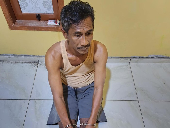 Tampang pelaku pembunuhan ibu kandung di Morowali, Sulteng.