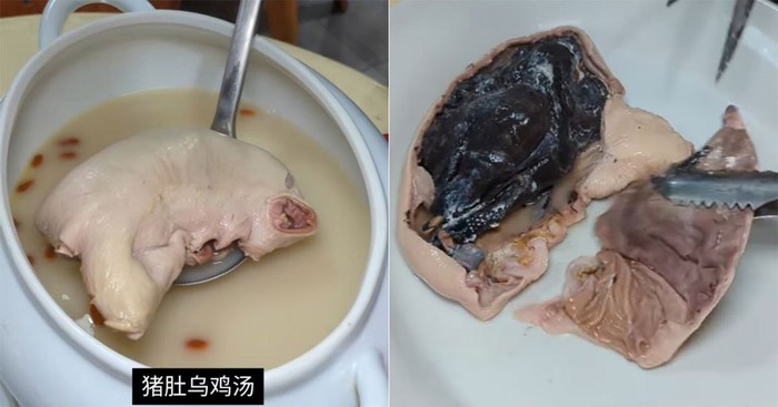Unik! Resto Ini Tawarkan Sup Perut Babi Isi Ayam Hitam