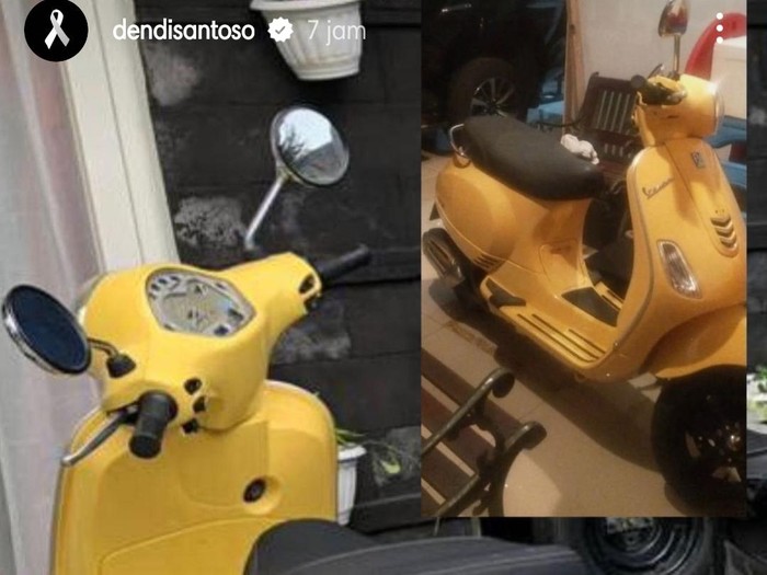 Vespa milik pemain Arema FC Dendi Santoso raib dicuri