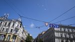 Warga Panik Berlindung di Stasiun Metro Saat Rudal Rusia Hujani Kyiv