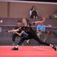 Untuk urusan karier Aishameglio memilih bidang yang berbeda dengan sang ayah. Ia lebih memilih untuk menjadi seorang atlet bulu tangkis. Foto: Instagram/@shadjo04