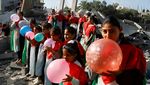 Aksi Relawan Menghibur Anak-anak Gaza Demi Sembuhkan Trauma