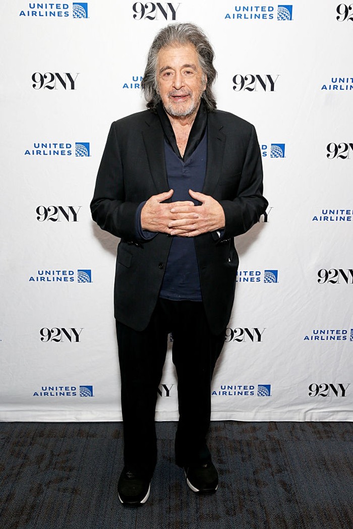 NEW YORK, NEW YORK - APRIL 19: Al Pacino attends a conversation with Al Pacino at The 92nd Street Y, New York on April 19, 2023 in New York City. (Photo by Dominik Bindl/Getty Images)
