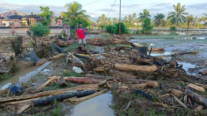 Banjir terjang 14 desa di 2 kecamatan di Parigi Moutong, Sulawesi Tengah.