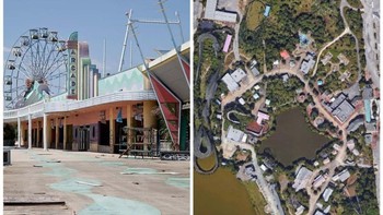 Awalnya bernama Jazzland, taman hiburan yang menjadi Six Flags New Orleans pada tahun 2003 tidak pernah dapat dibuka kembali setelah Badai Katrina tahun 2005. Sebuah pompa gagal membuang kelebihan air banjir, menyisakan 6 kaki air di tanah untuk waktu yang lama. Kesepakatan yang dicapai pada Maret 2023 menawarkan harapan bagi situs tersebut dan penduduk di sekitarnya, karena upaya untuk membangun kembali taman tersebut akan segera dilakukan. Foto: Ranker