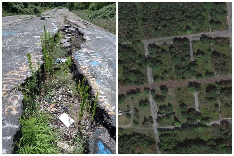 Gambar satelit tempat terbengkalai